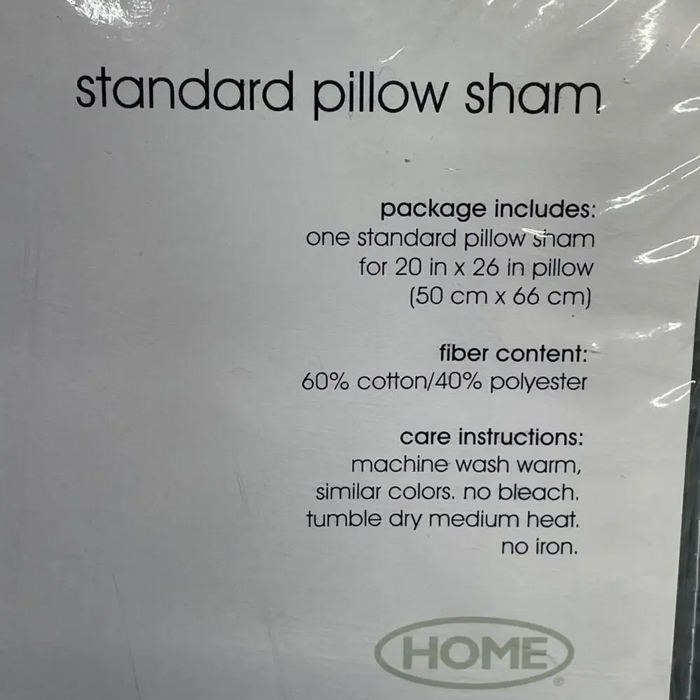 Vtg Target Home Sage Plaid Standard Pillow Shams Set of 2 Cotton Rich New Sealed